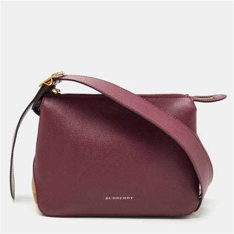 Burberry Helmsley House Check Leather Crossbody Bag on 